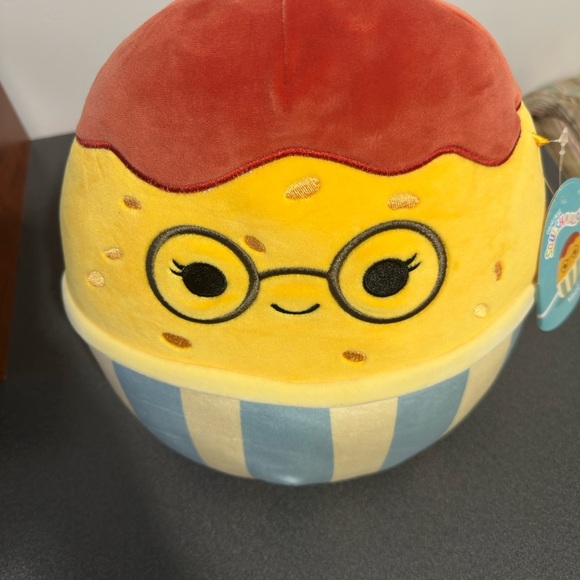 Cute Egg-Shaped Plush Toy with Glasses - Picture 6 of 7
